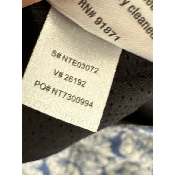 Sahalie Blue Floral Athletic Skort Skirt Built in Short A-Line Nylon Women 6 - Picture 8 of 9